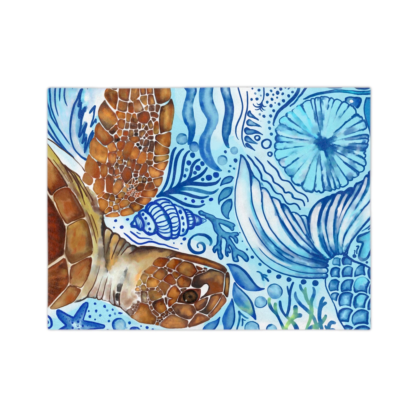 Blue Current Sea Blanket